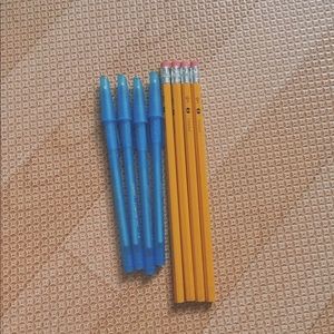 4 pack pencils and 4 pack pens